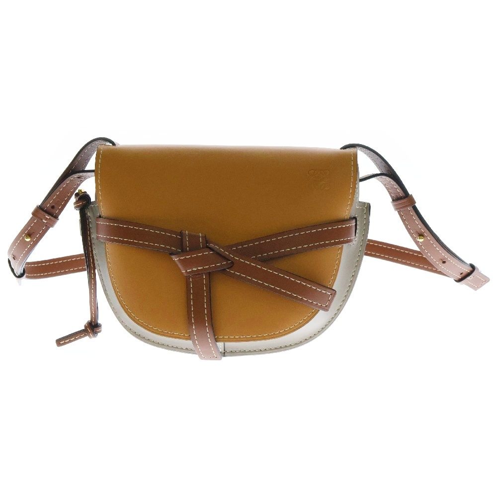 LOEWE (ロエベ) ゲートデュアル バッグ スモール ブラウン