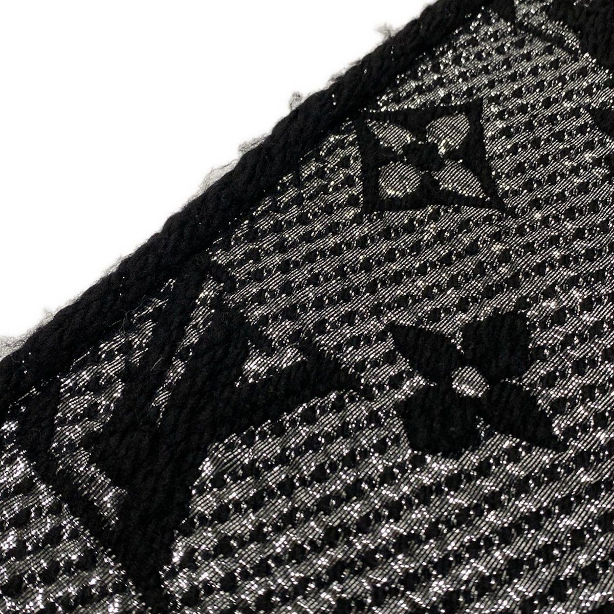 ルイヴィトン マフラー モノグラム美品 エシャルプロゴマニアシャイン  