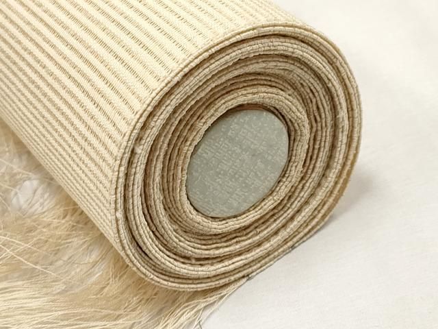 平和屋本店□極上 夏物 銀座 志ま亀 名古屋帯 帯反物 絽綴れ 総刺繍