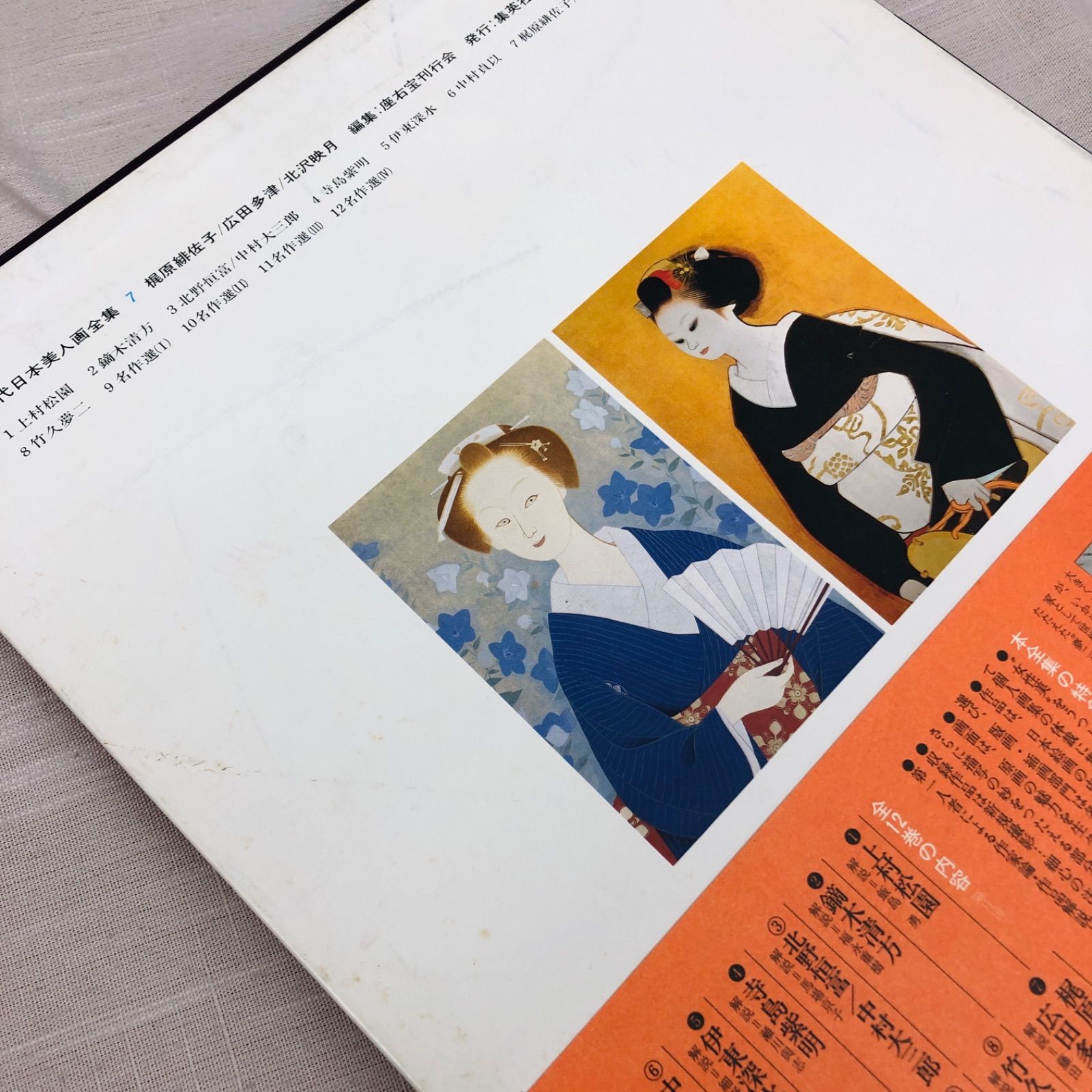 現代日本美人画全集 全一ニ巻 第七巻 梶原緋佐子/広田多津/北沢