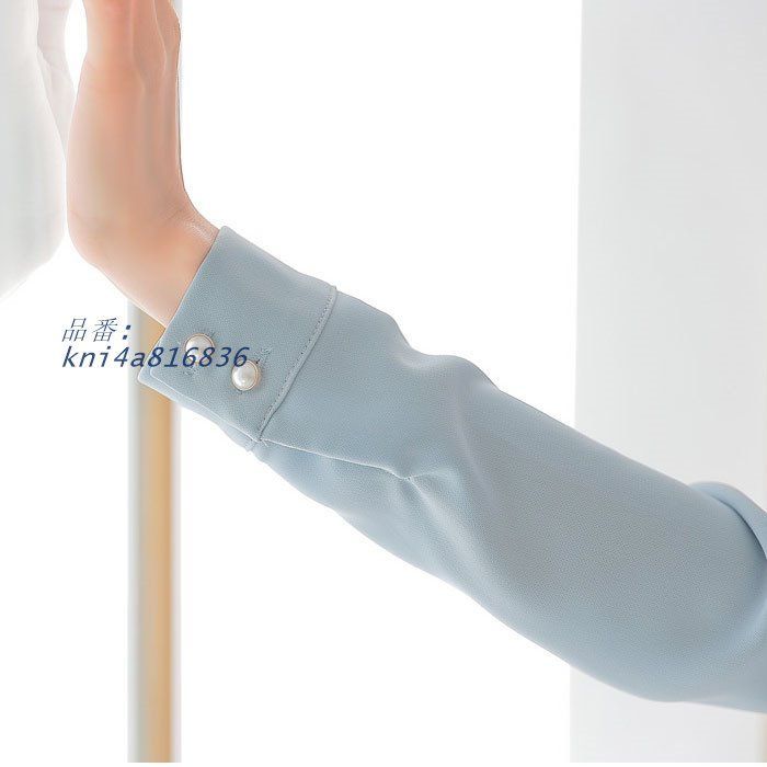 カシュクール ミディ丈タイト長袖ワンピース