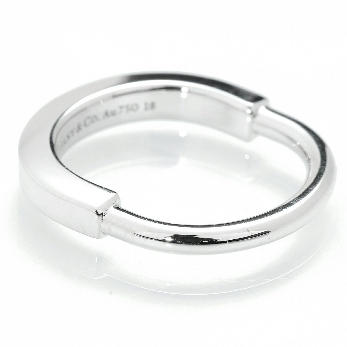 ティファニー ロック リング 指輪 K18 9号 TIFFANY&Co. 中古  