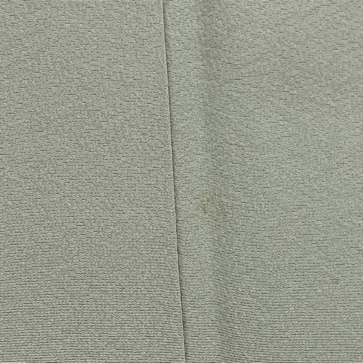 付下げ 身丈159cm 裄丈64.5cm M 袷 短冊 草花 金彩 薄緑 正絹 秀
