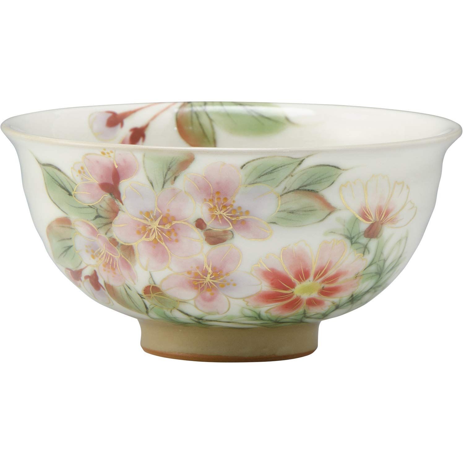 【数量限定】KTA528-02 花移ろい 小 飯碗 陶あん窯 清水焼 京焼
