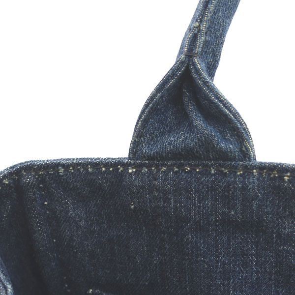 PRADA / プラダ ■トートバッグ キャンバス ネイビー プラダメタル ブランド【バッグ/バック/BAG/鞄/カバン】 【中古】 PRADA / プラダ □トートバッグ キャンバス ネイビー プラダメタル