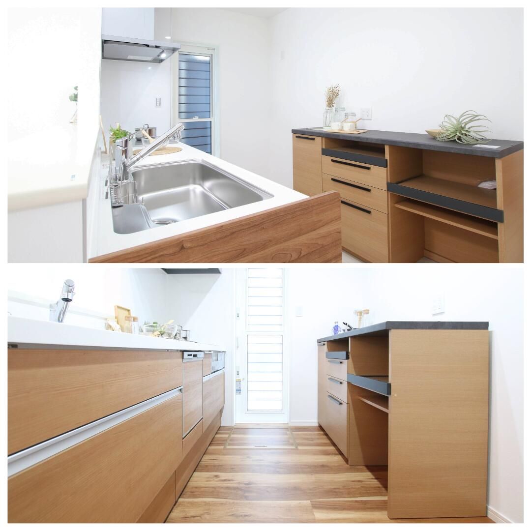 コンセント付き スライド棚