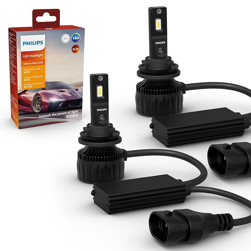 フィリップス H8 H11 LEDヘッドライト 【新車検・ロービーム車検対応】6500K 高輝度タイプ ハイルーメン 9000lm 自動車用バルブ PHILIPS 11362U3550X2 2個入 1