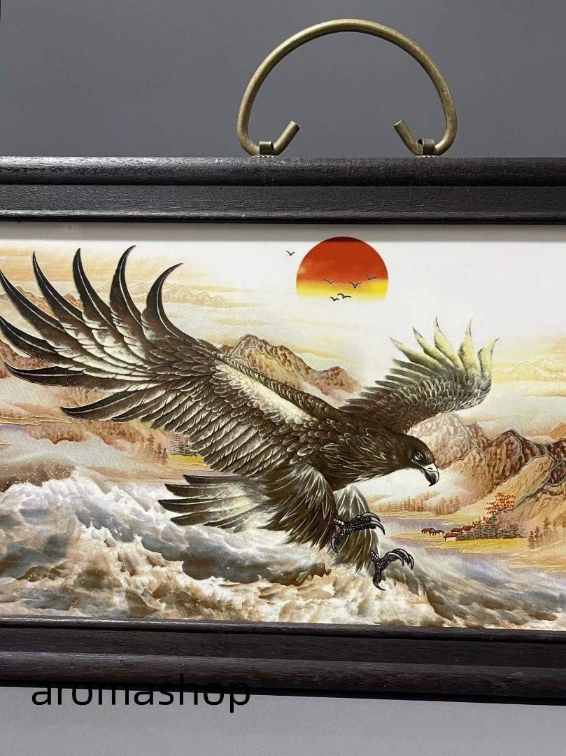 景徳鎮 パステル風景陶板画八仙過海 応接間 玄関 茶室 書斎 装飾品 工芸品置物 景徳鎮陶磁器 粉彩花鳥梅蘭竹菊陶板画 掛屏 応接間 書斎 茶室