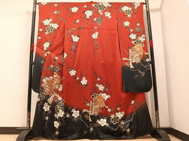 平和屋着物■豪華色留袖　風景文　暈し染め　金彩　逸品　未使用　CAAH4058id