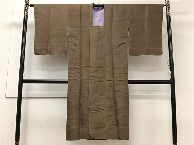 平和屋着物＃道行コート 幾何学文様 ロング丈 正絹 逸品 未使用 CAAV5614id