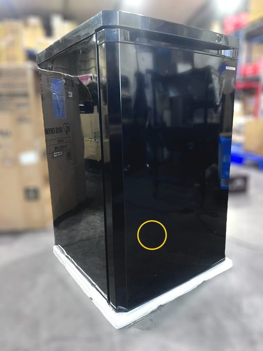 アイリスオーヤマ 1ドア 前開き 冷凍庫 85L 右開き 幅550mmI USD-9B-B ブラック