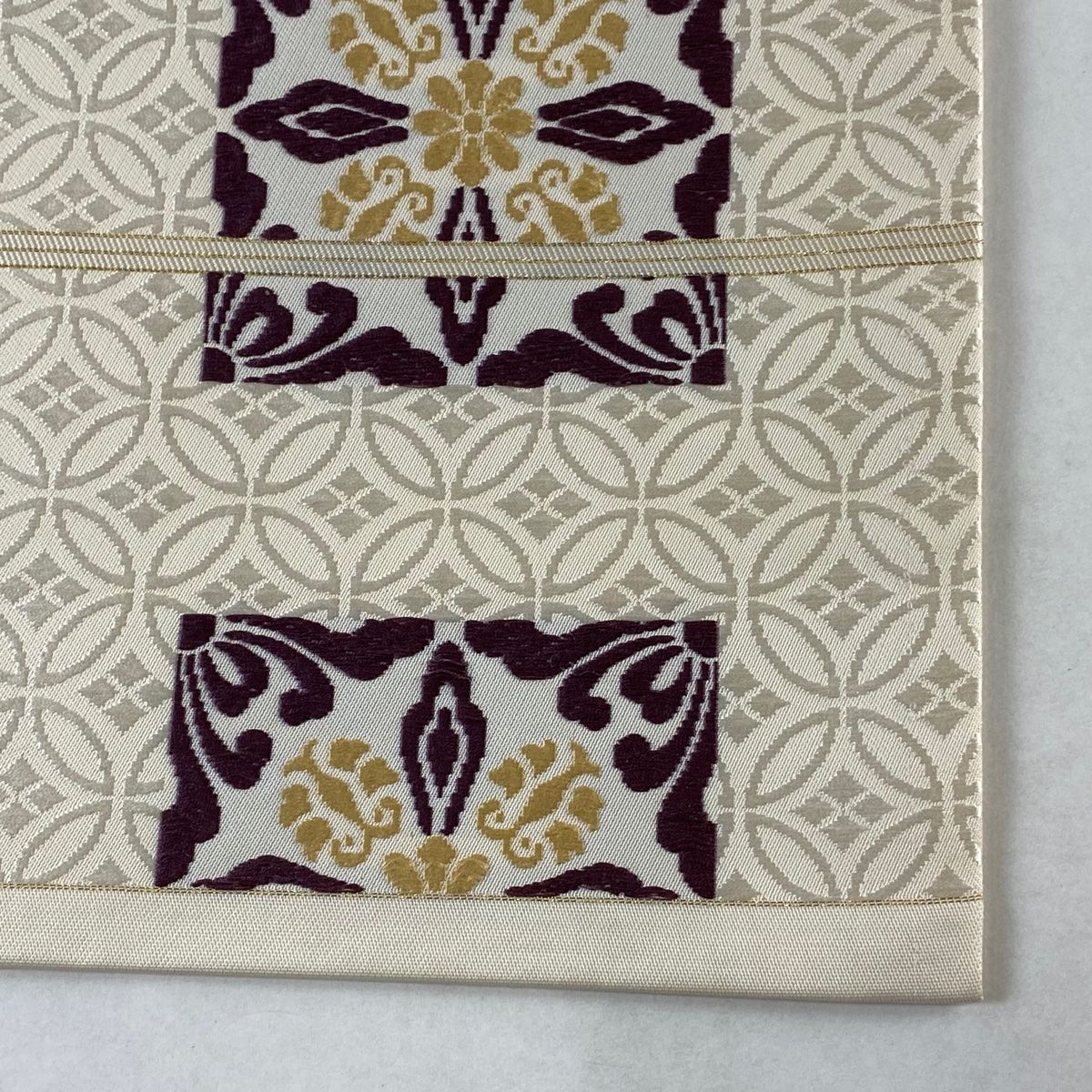 平和屋着物○俵屋 人間国宝 喜多川平朗 有職織物 九寸開き名古屋帯