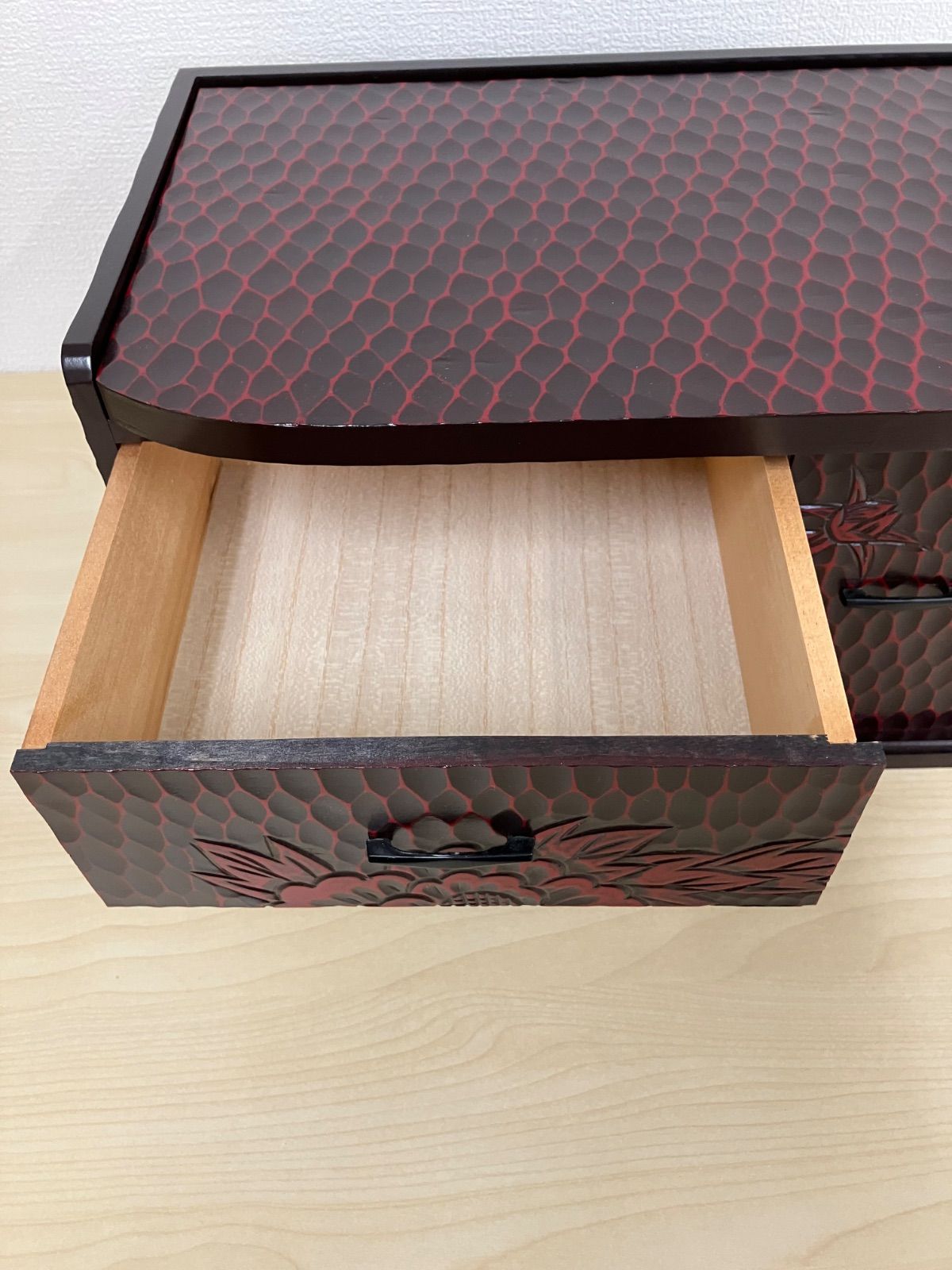 鎌倉彫の三面鏡 鎌倉彫 座鏡 おしゃれ 座鏡台 和風 ドレッサー 三面面