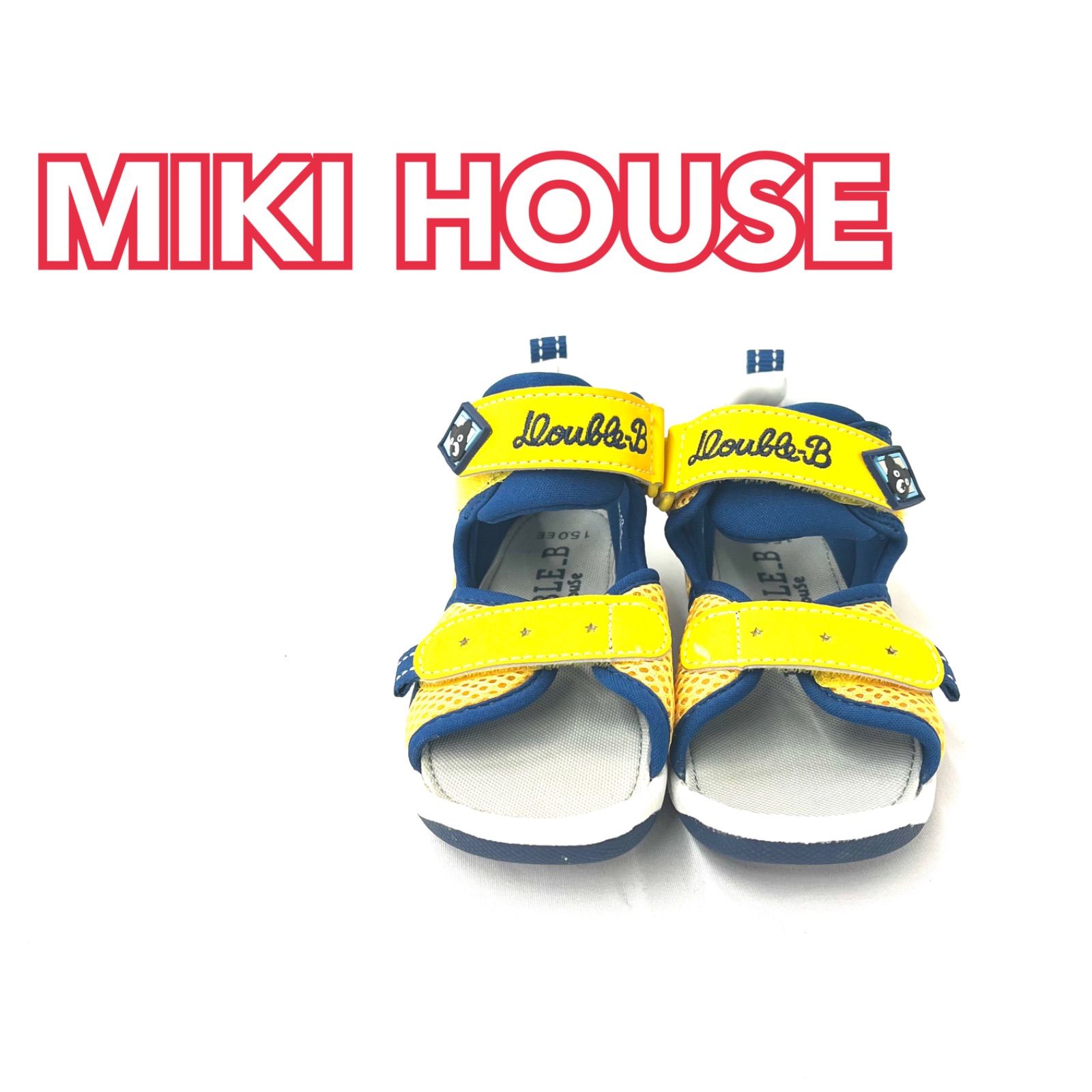 MIKIHOUSE ミキハウス リボンモチーフ シャイニーサンダル 15cm - サンダル