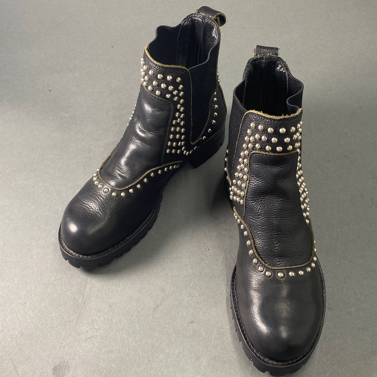 1a26 LIMI feu リミフゥ 日本製 サイドゴアブーツ スタッズ ショート  