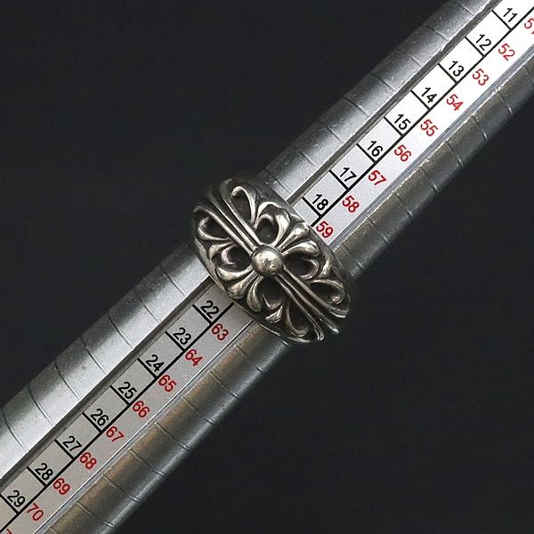 CHROME HEARTS リング　シルバー925 CHROME HEARTS 銀座店 クロムハーツ フローラルクロス リング 指輪