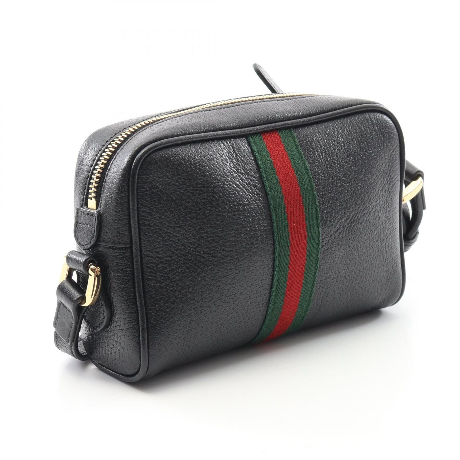 グッチ GUCCI ショルダーバッグ オフィディア 517350 ブラック レザー