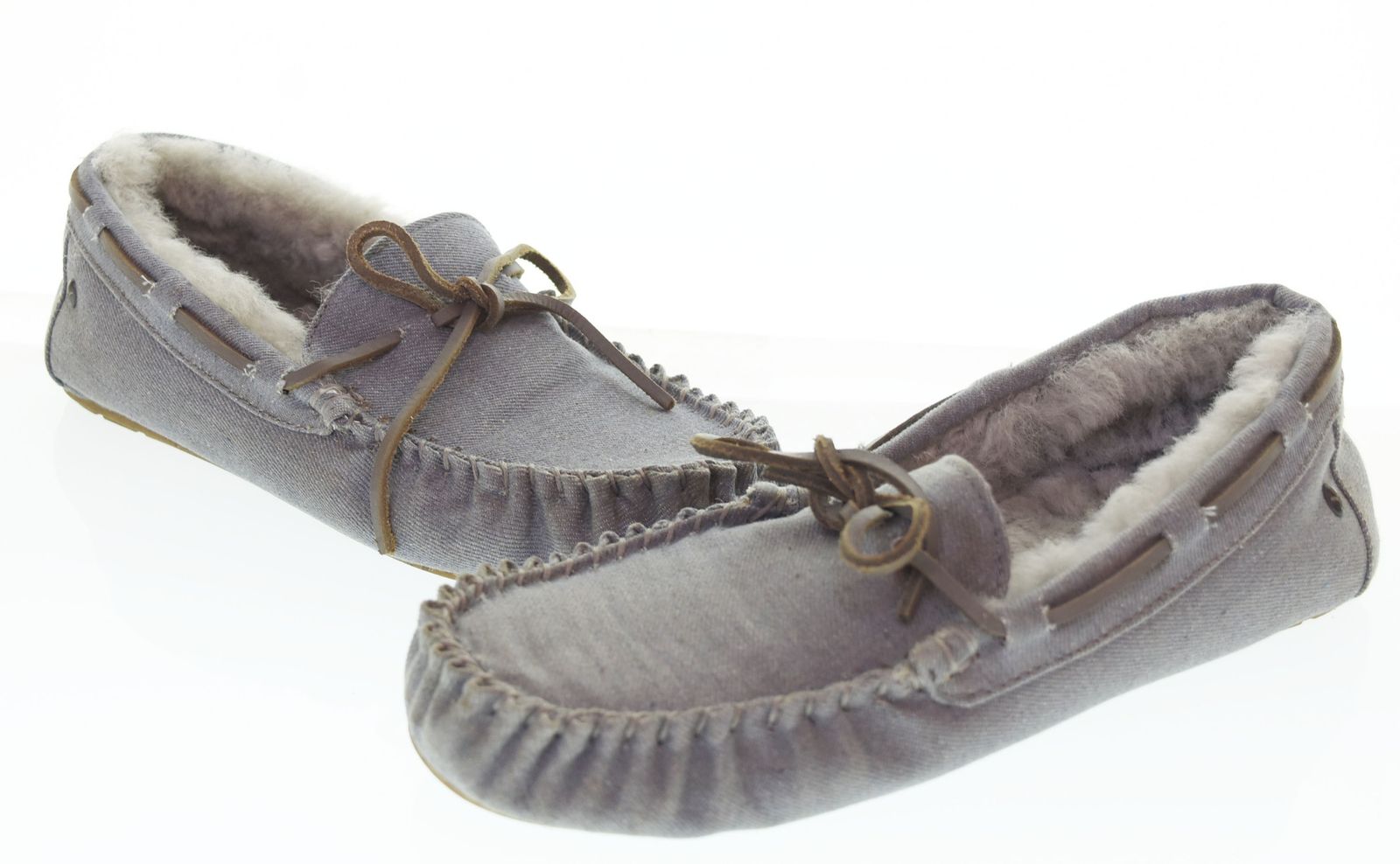 EMU モカシン 23センチ グレー EMU Australia エミュ ムートンスリッパ