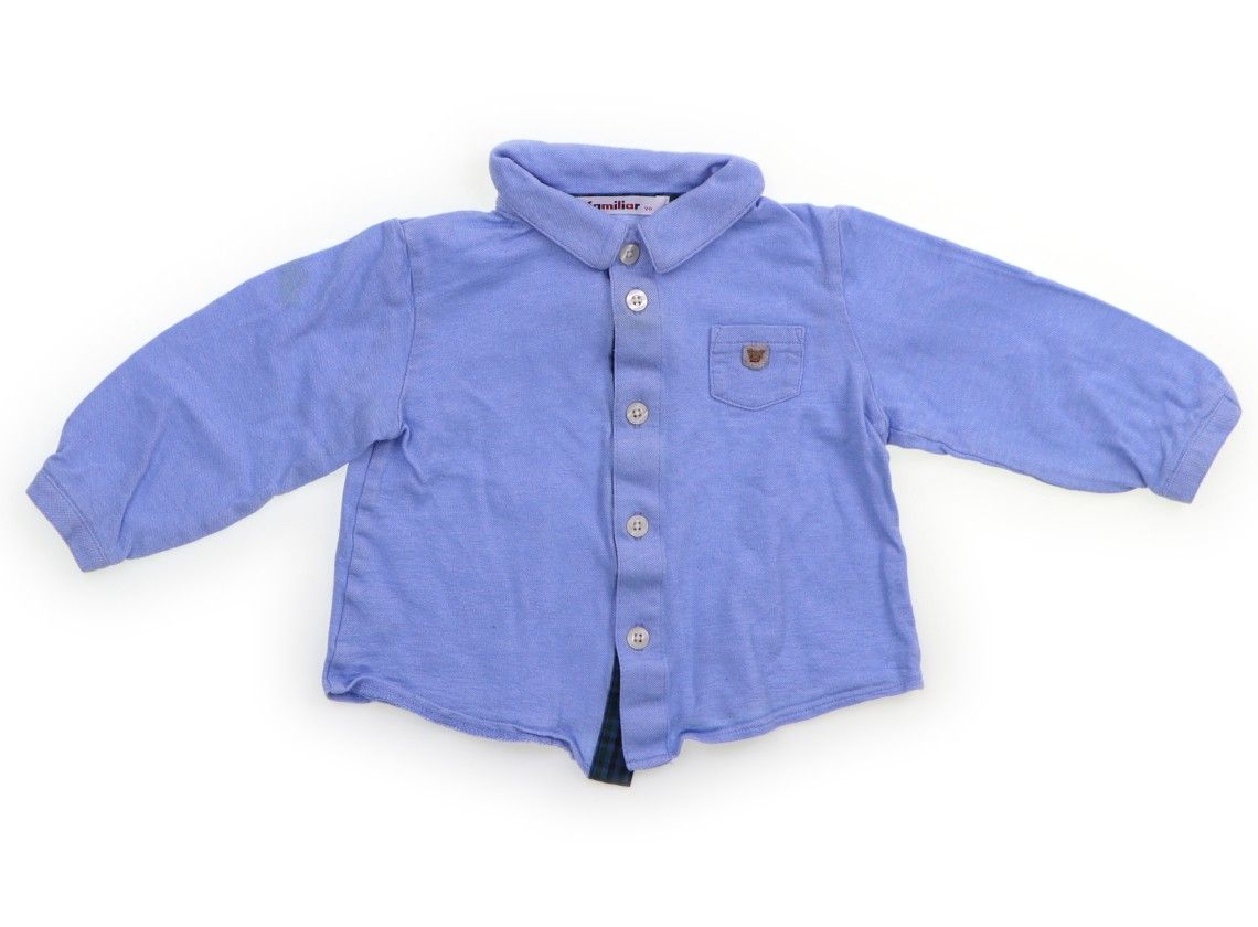 ファミリア familiar シャツ・ブラウス 90 男の子 ブルー 子供服 ベビー服 キッズ（1132744）