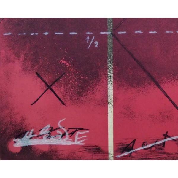 アントニ・タピエス（Antoni Tapies）「Triptyque.1976」銅版画