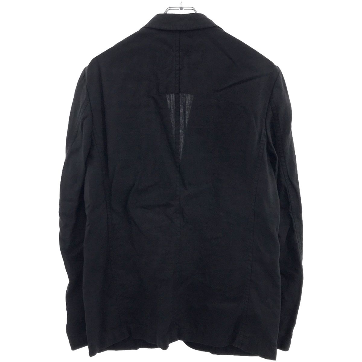 COMME des GARCONS HOMME コムデギャルソンオム 08SS リネンセットアップ HA-J093 HA-P059 ブラック S M