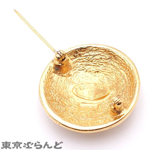 シャネル CHANEL ラウンド マトラッセ ココマーク ゴールド