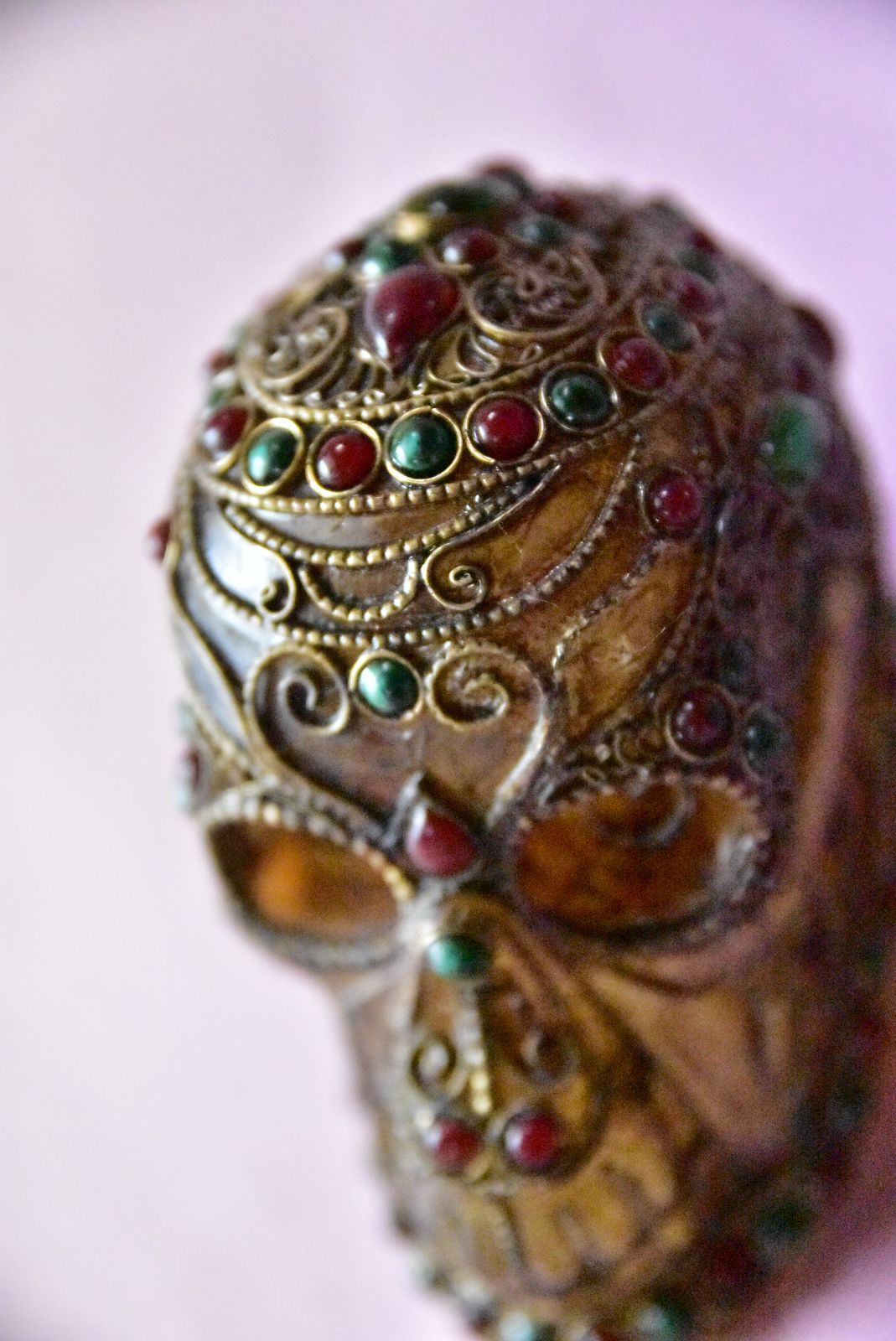 チベタンスカル カパーラ 髑髏 ドクロ ヒマラヤ煙水晶 ヒマラヤン