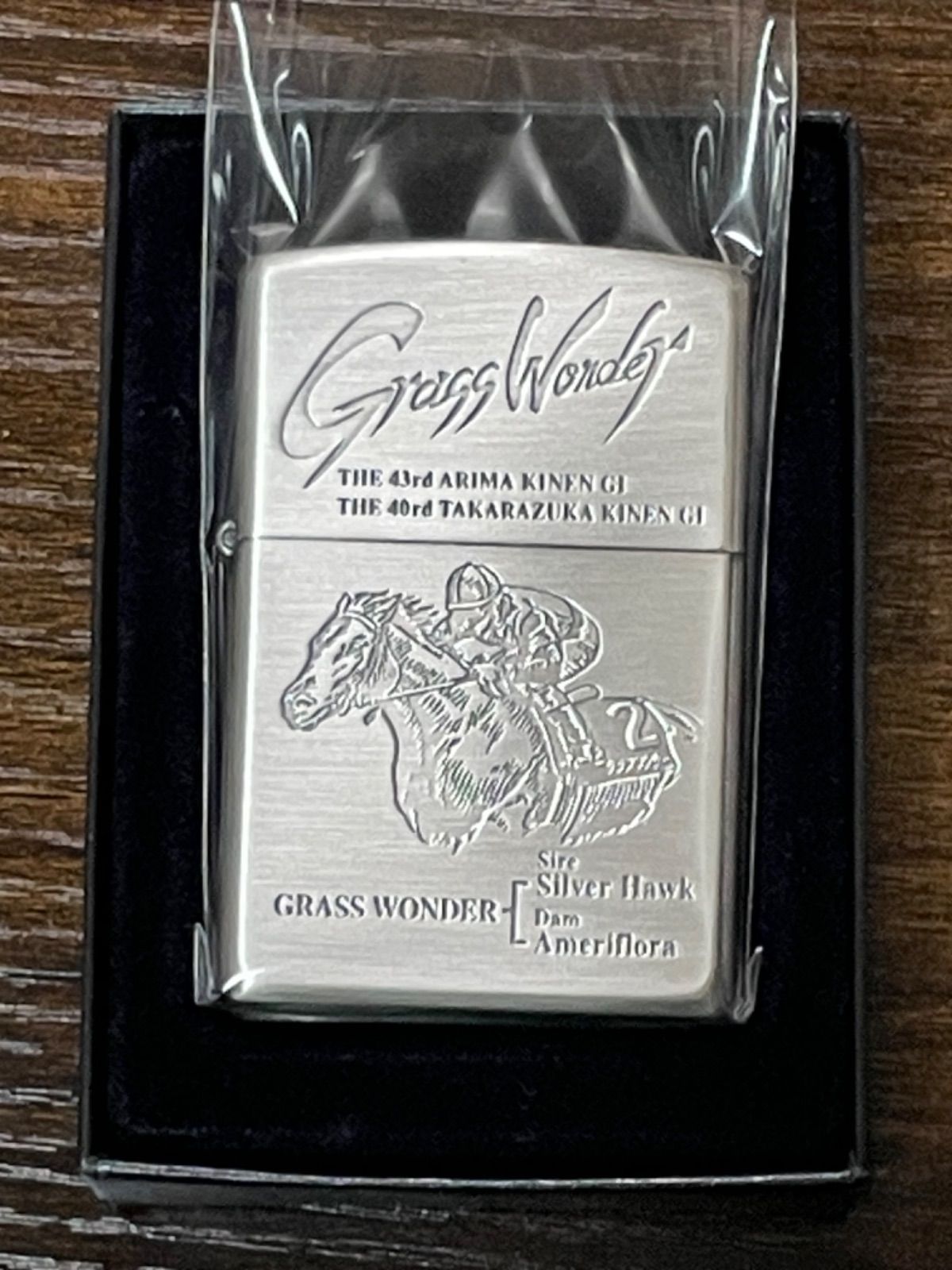 zippo グラスワンダー 有馬記念 Grass Wonder 年代物 1999年製 GRASS 