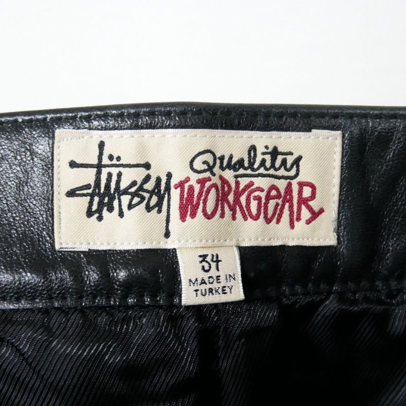 STUSSY ステューシー 国内正規 25SS CARPENTER PANT LEATHER レザー
