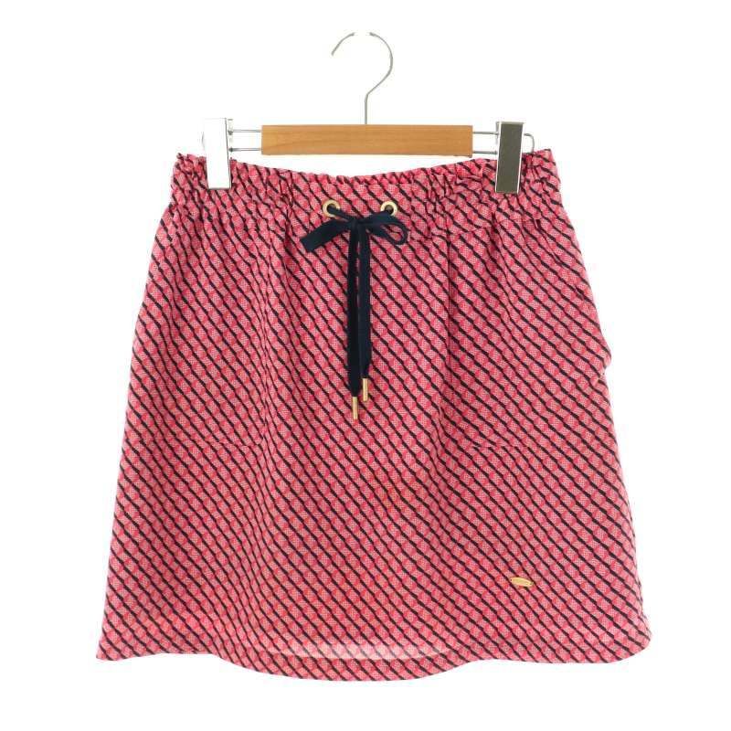 【レア美品】バーバリーブルーレーベル タイトスカート 全て馬刺繍ロゴ 38 バーバリーブルーレーベル BURBERRY BLUE LABEL ロゴプレート総