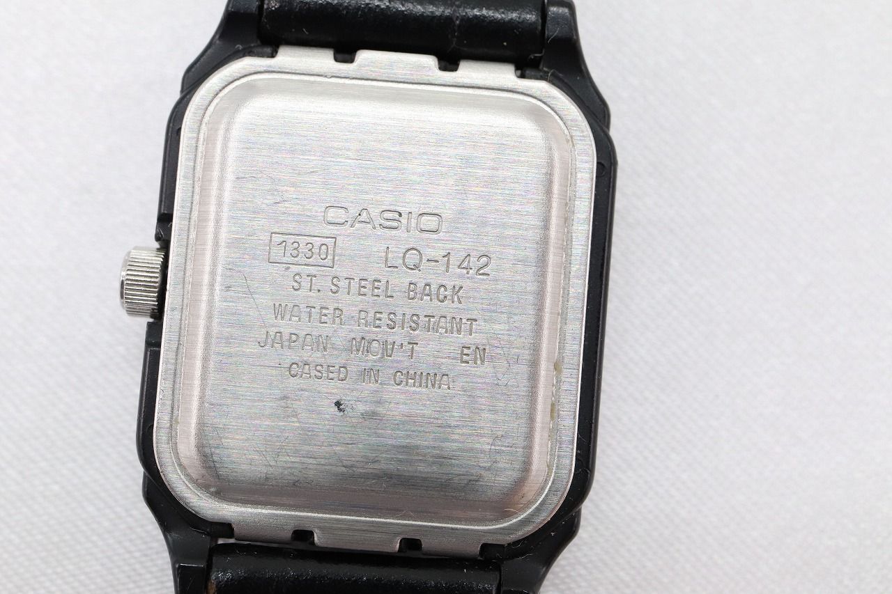 【W89-25】動作品 電池交換済 カシオ OMEGA 革ベルト使用 腕時計