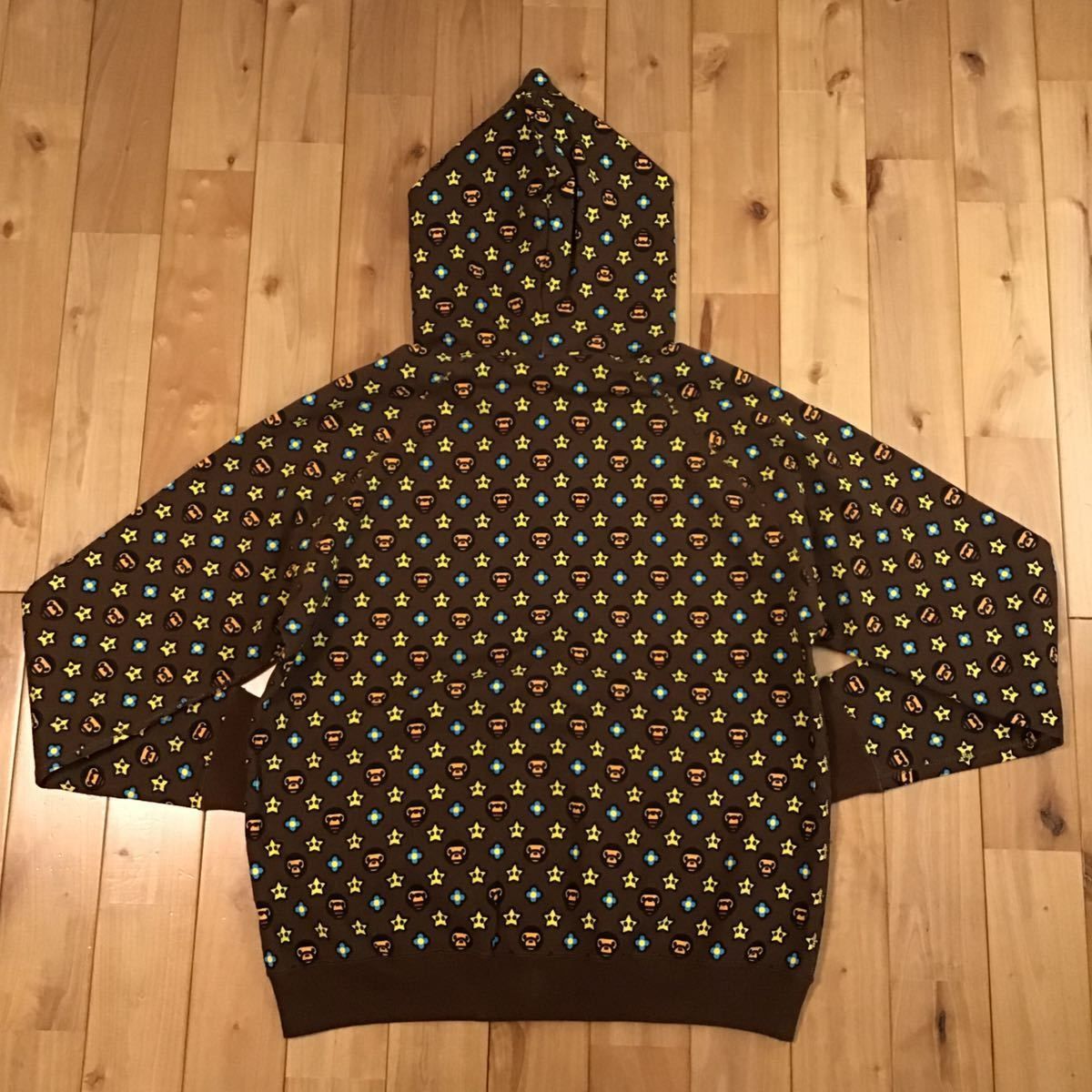 ☆新品☆ マイロ モノグラム パーカー Mサイズ a bathing ape BAPE