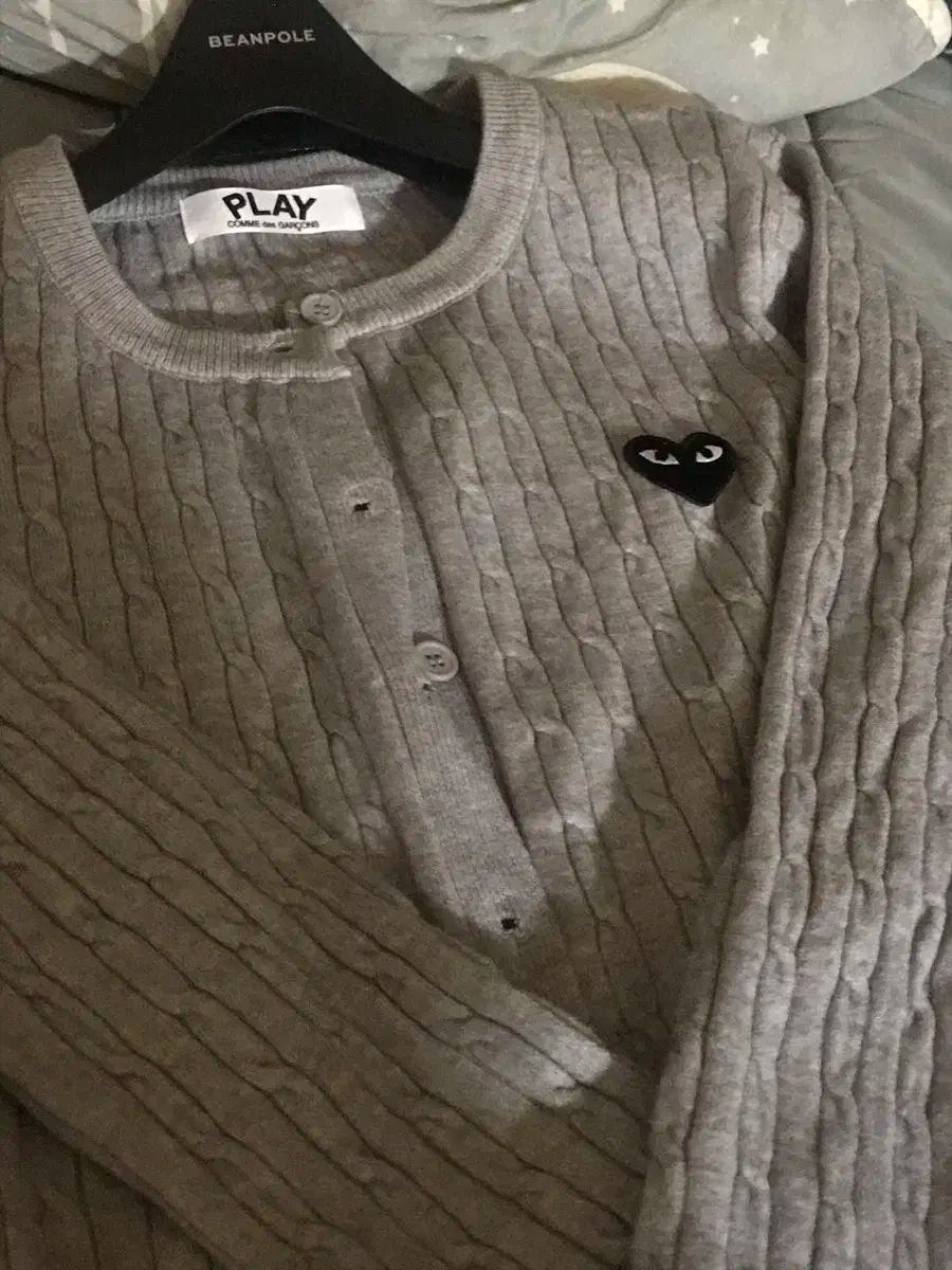 COMME des GARCONS コム デ ギャルソン ケーブル編み カーディガン グレー