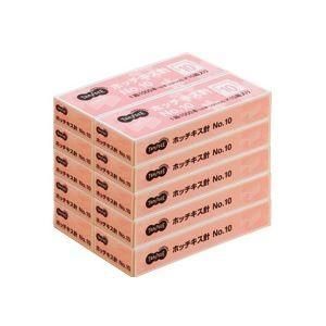 (まとめ) TANOSEE ホッチキス針 NO.10 50本連結×20個入 1セット（100箱） 〔×5セット〕