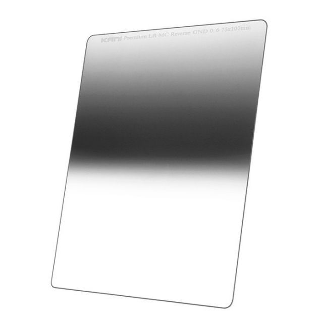 KANI 角型フィルター ハーフND4 プレミアム リバースGND 0.6 75x100mm 減光効果 最大2絞り分 | レンズフィルター 角形