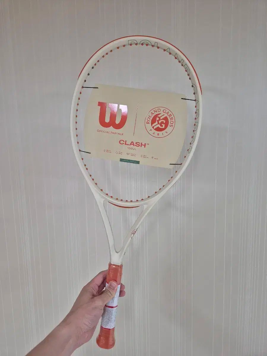 | ウィルソン Wilson ローランドギャロス 2025 衝突 100UL V3 1 グリップ