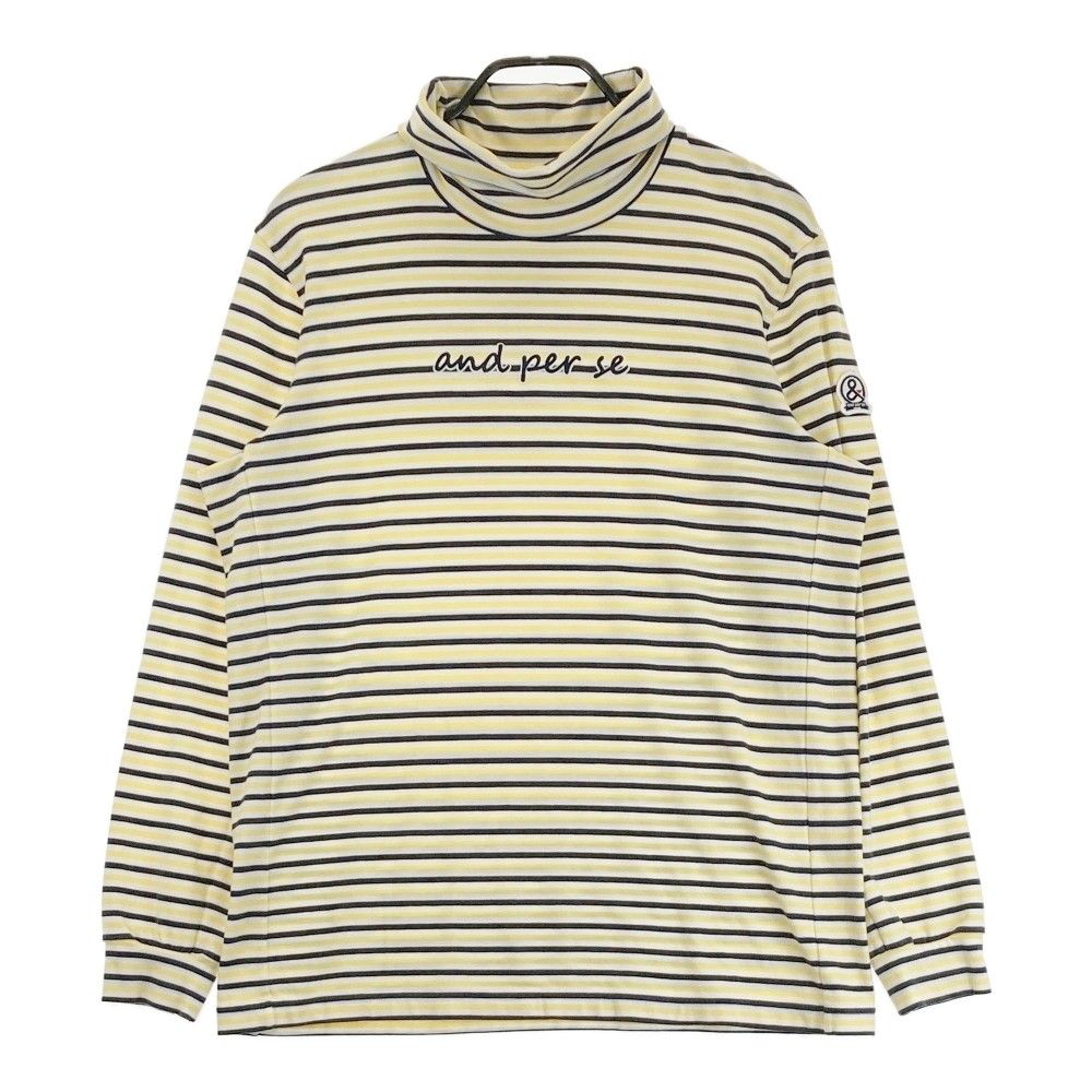 サイズ：LL AND PER SE アンパスィ タートルネック 起毛長袖Tシャツ