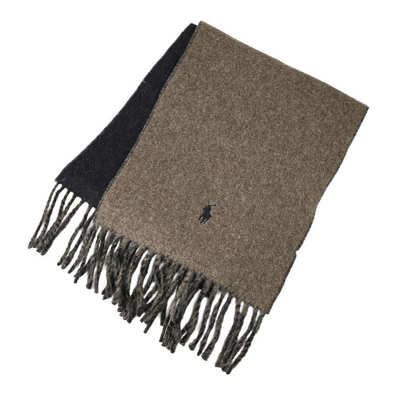 ポロ ラルフローレン POLO RALPH LAUREN マフラー リバーシブル メンズ レディース 男女兼用 レンジャーグリーン ポロブラック PC0455 395