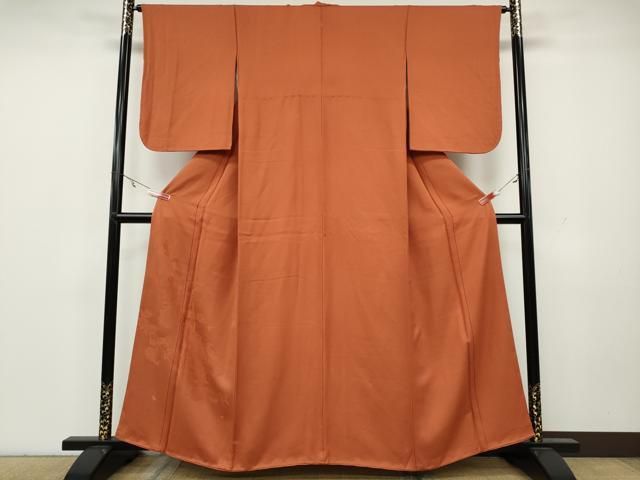 平和屋着物●豪華色留袖 五木ひろし 人物花文 照柿色 正絹 CAAY4904ut
