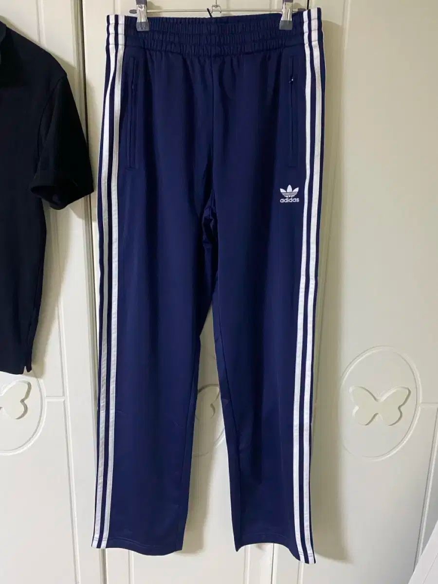 アディダス 3本線 トレーナー ズボン ネイビー m サイズ