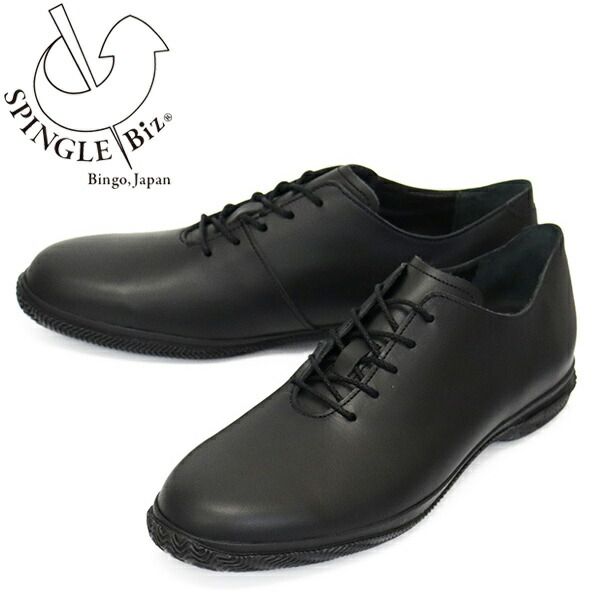 SPINGLE MOVE (スピングルムーヴ) Biz-148 SPINGLE Biz スピングルビズ ローカット 超撥水レザー定番ビズモデル 日本製 05Black SGM029 S-24.5cm