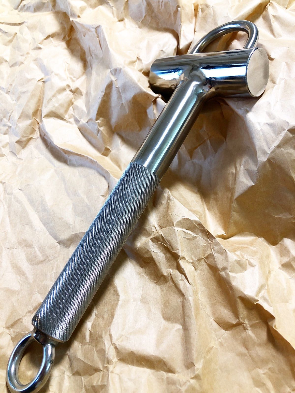 新品職人作成オールステンレスハンマーステンレス304 大工鳶釣具