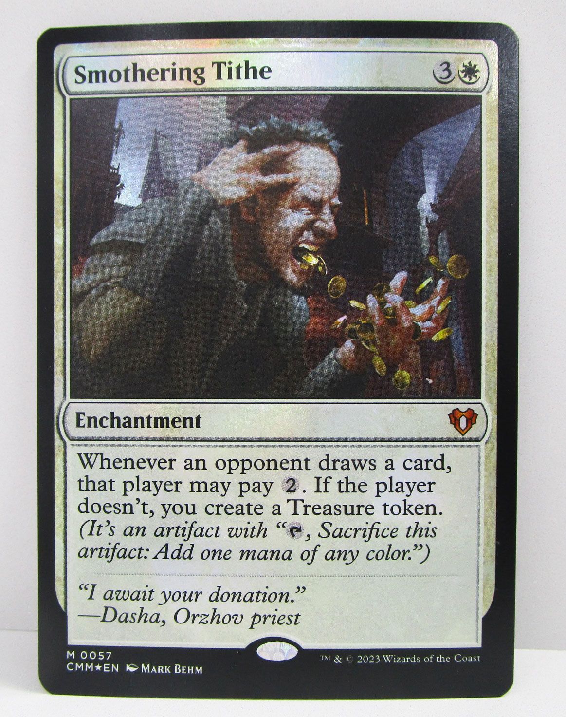 MTG 息詰まる徴税 Smothering Tithe CMM 英語版 Foil プレイ用 - メルカリ