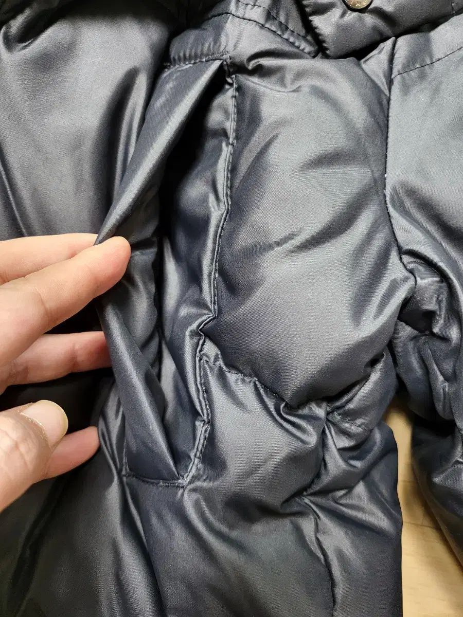  フード ロング ダウン ブラック 155 サイズ その他 ジャケット ブルゾン