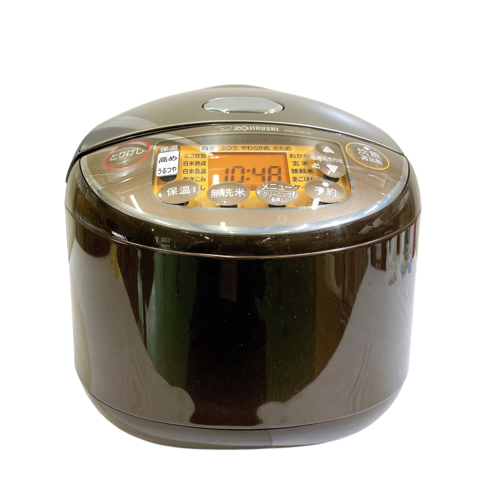 ZOJIRUSHI 象印 一升炊き炊飯器 ブラウン 極め炊き NW-VB18 1.8L