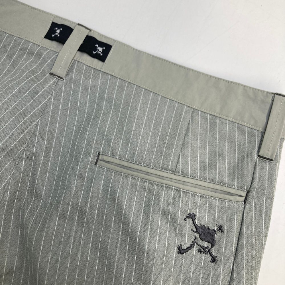 サイズ：36 OAKLEY オークリー  ストレッチパンツ ストライプ柄 グレー系 [240101498288] ゴルフウェア メンズ ストスト サイズ：36 OAKLEY オークリー ストレッチパンツ ストライプ柄