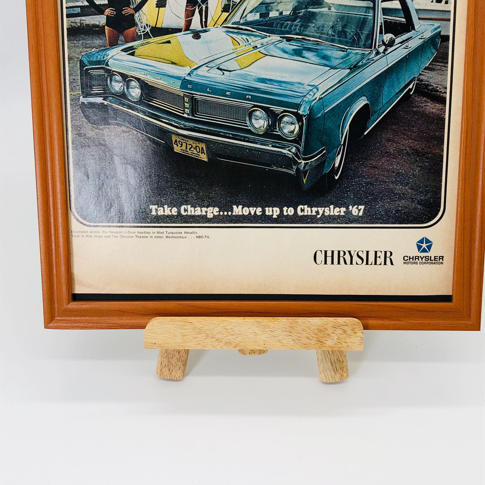 ビンテージ 広告 ポスター フレーム付 当時物 オリジナル 『 クライスラー (CHRYSLER) 』 1960's アメリカ 輸入 雑貨 ヴィンテージ  雑誌 アドバタイジング レトロ ( AZ1133 ) - メルカリ