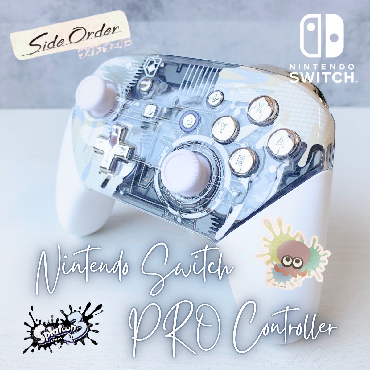 SWITCH 純正プロコンカスタム サイドオーダー仕様 スプラトゥーン