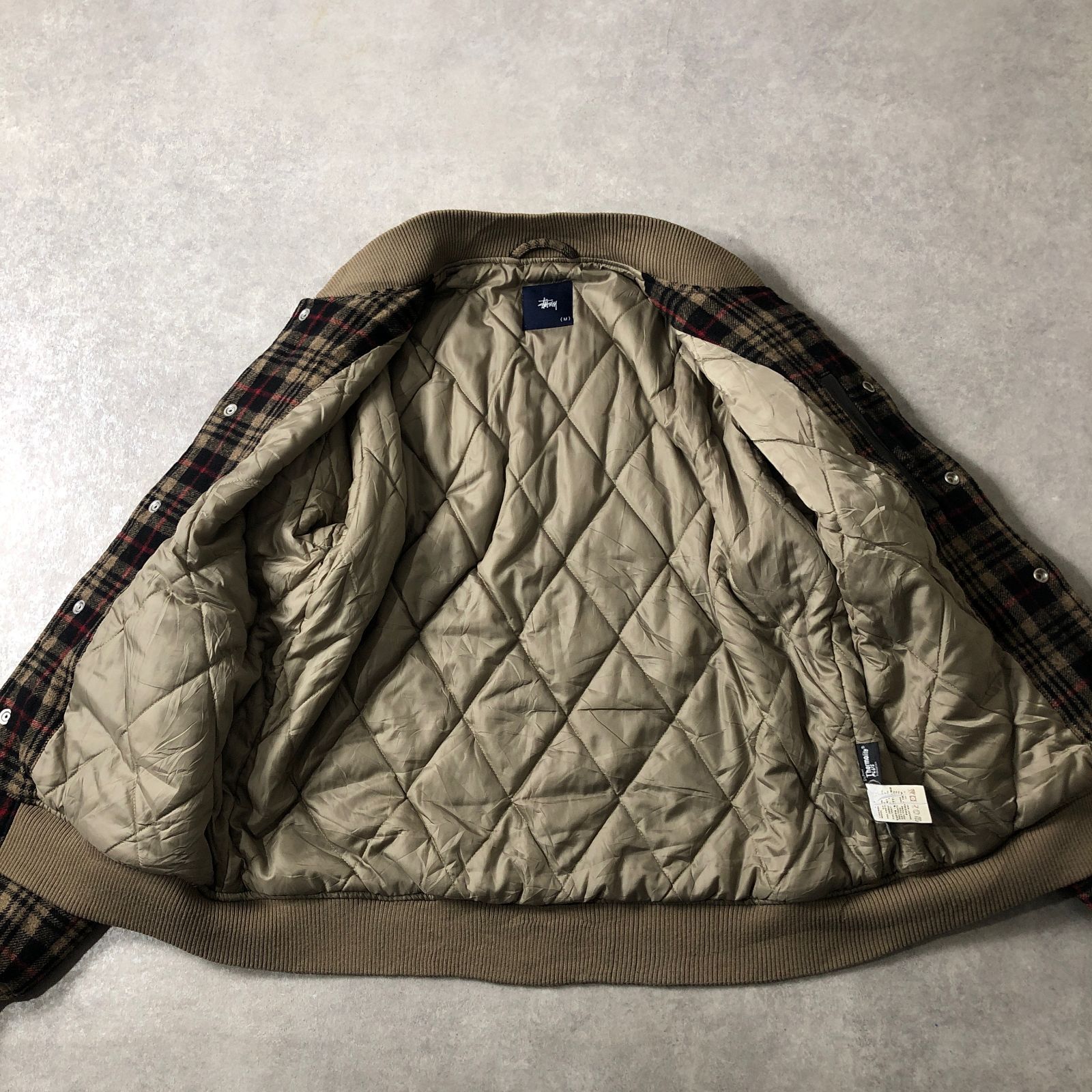 OLD STUSSY ショーンフォント ロゴ刺繍 ウールスタジャン ステューシー 90's vintage OLD STUSSY ショーンフォントロゴ刺繍 ウール スタジャン