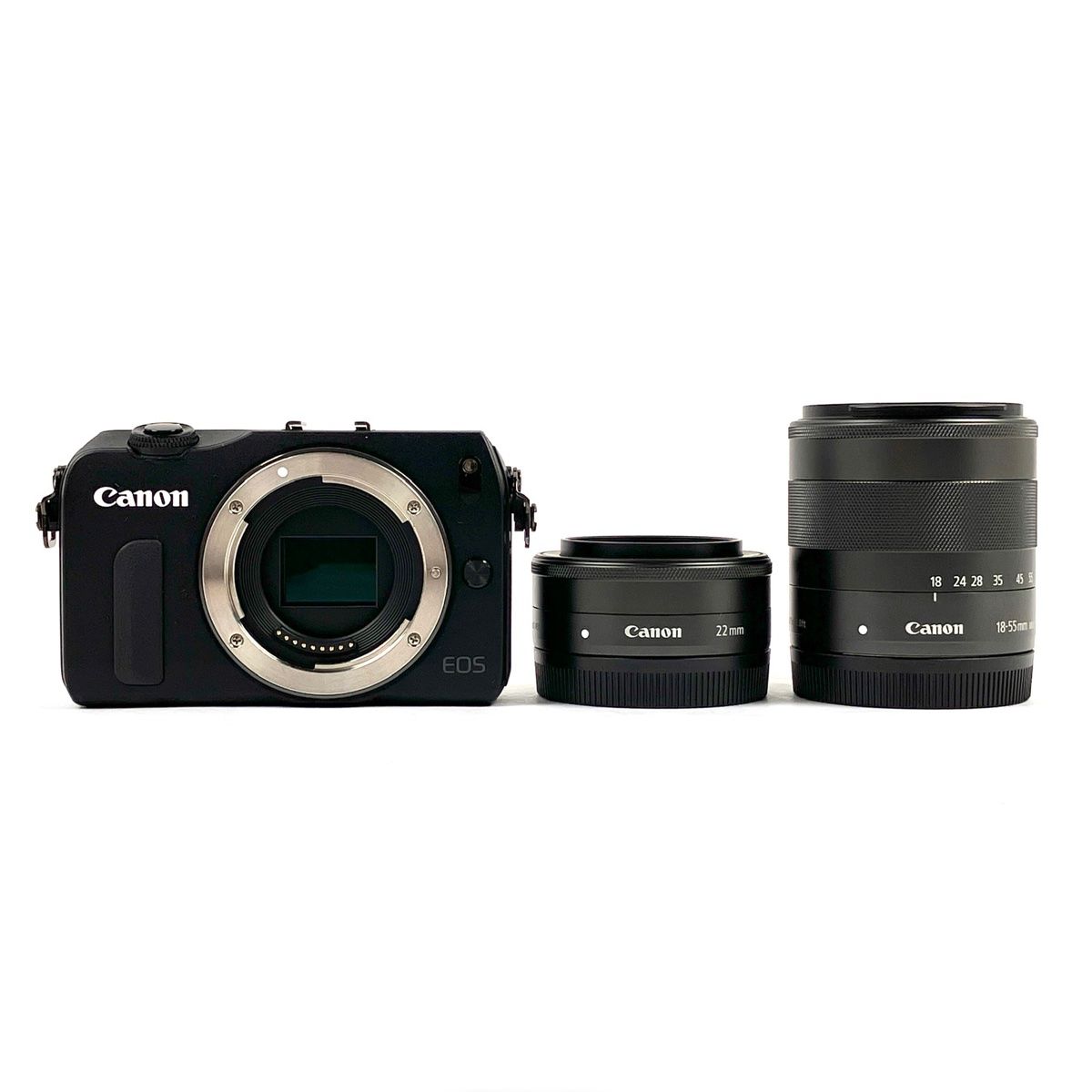 キヤノン Canon EOS M ダブルレンズキット ブラック デジタル ミラー 